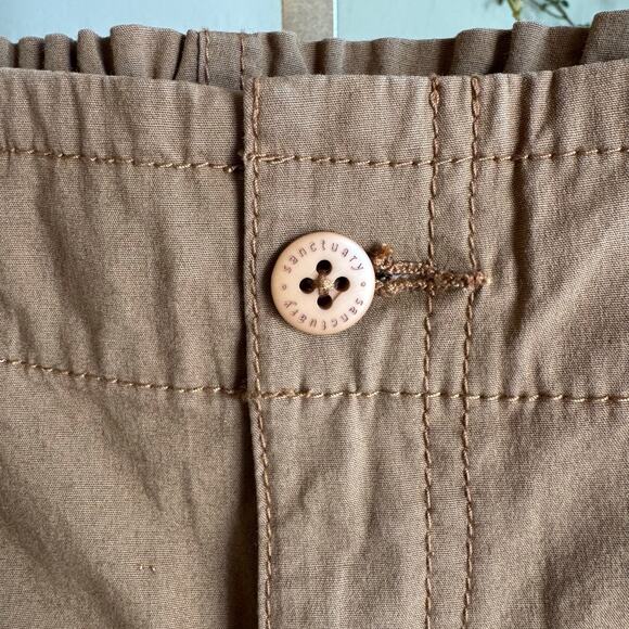 Sanctuary Women’s Rebel Crop Stretch Cotton Cargo Pants Brown Size 28 NWOT - Picture 4 of 10